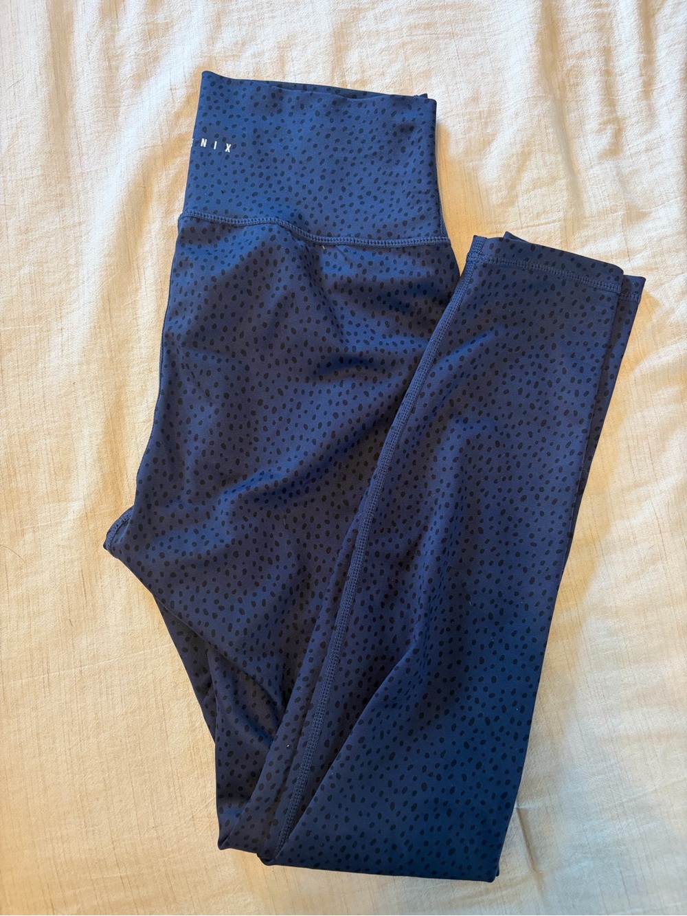 Niyx High-Rise Navy Printed Performance Leggings